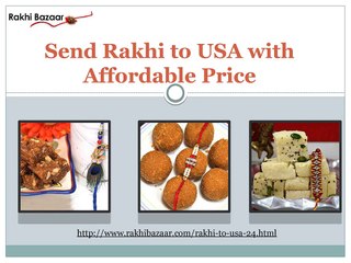 Send Rakhi to USA with Affordable Price