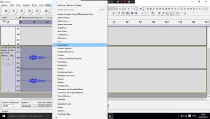 Como editar o seu audio no Audacity