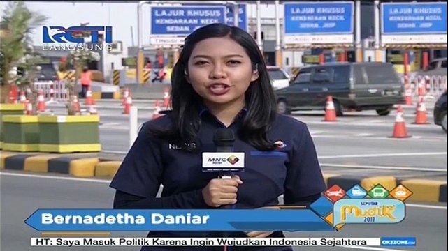 Situasi Arus Balik di Gerbang Tol Cikarang Utama