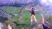 Son tout premier saut en Base Jump