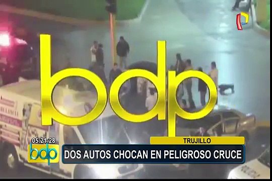 Trujillo: chofer en aparente estado de ebriedad impactó contra muro