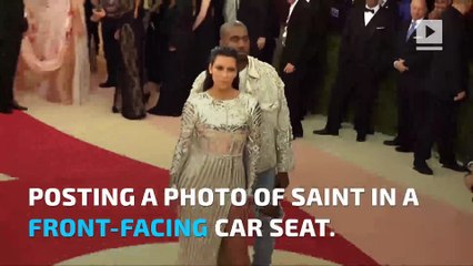 Kim Kardashian fuels parenting attack over car seat photo