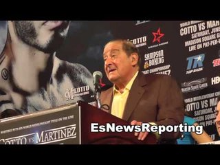 bob arum talks miguel cotto vs sergio martinez EsNews Boxing