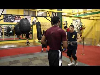 Marquis Allen Sick Speed with Trainer Luis Bermea Zarzamora gym EsNews Boxing