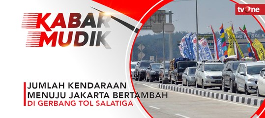 Jumlah Kendaraan Menuju Jakarta Bertambah di Gerbang Tol Salatiga