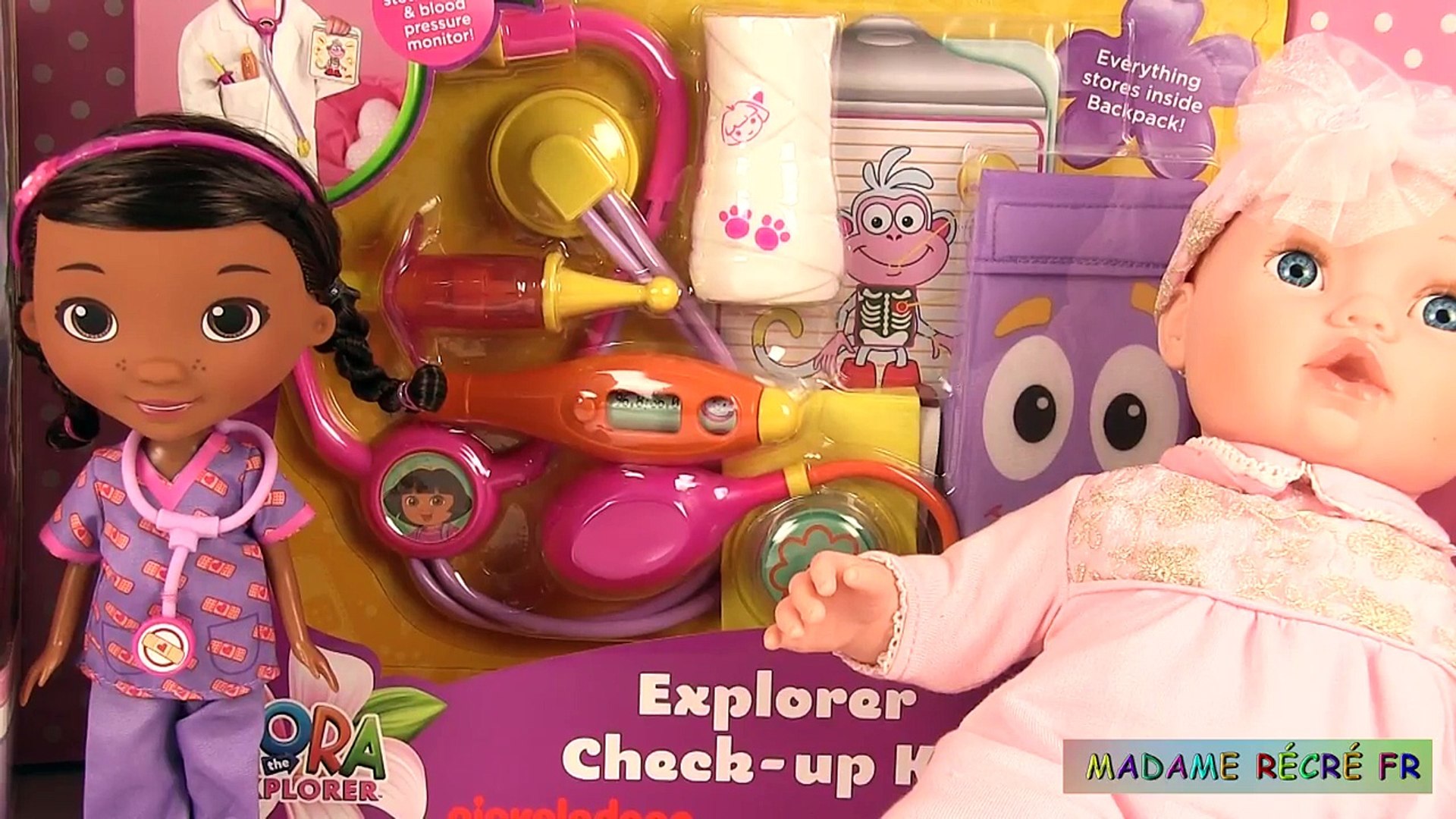 Poupon Malade Docteur La Peluche Mallette Medicale Dora L Exploratrice Video Dailymotion