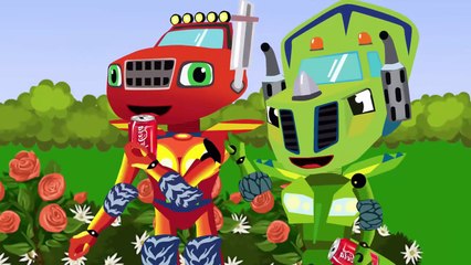 ᴴᴰ BLAZE CAR MONSTER MACHINES : Bus Collision Full Episodes | Monster Truck Cartoon For Ki