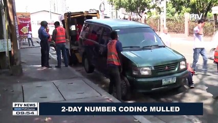 2-day number coding mulled