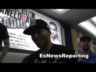 TMT star Ashley Theophane and Brandon Rios on mayweather vs maidana EsNews Boxing