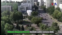 Ukrayna'da İstihbarat Görevlisine Bombalı Saldırı Anı Kamerada