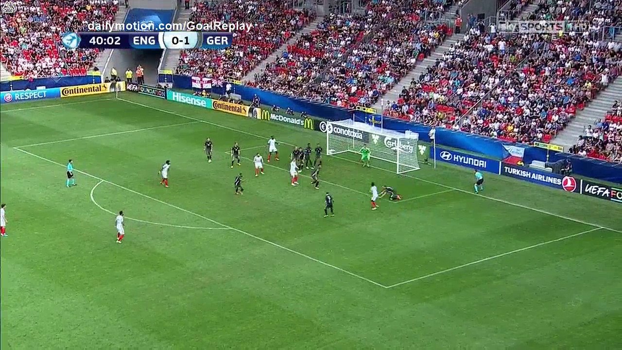 Demarai Gray Goal HD - England U21 1 - 1 Germany U21 - 27.06.2017 (Full Replay)