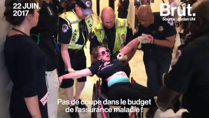 Aux Etats-Unis, les handicapés manifestent contre les coupes budgétaires