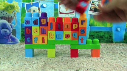 Learn ABC Alphabet With ABC MEGA BLOKS BUS! Fun Educational ABC Alphabet Video For Kids, K