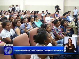Secretaría Técnica de Drogas presentó programa Familias Fuertes