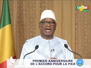 Discours du président  pour le premier anniversaire de l'accord pour la paix (français)