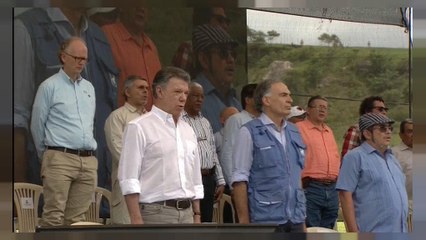 'Goodbye weapons, goodbye war, welcome peace' Colombia celebrates