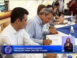 Prefecto del Guayas firmó un convenio con el Cantón Playas para el financiamiento del nuevo Malecón