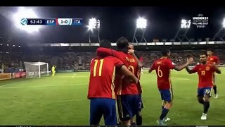 Saul Niguez Goal vs Italy U-21 (1-0)