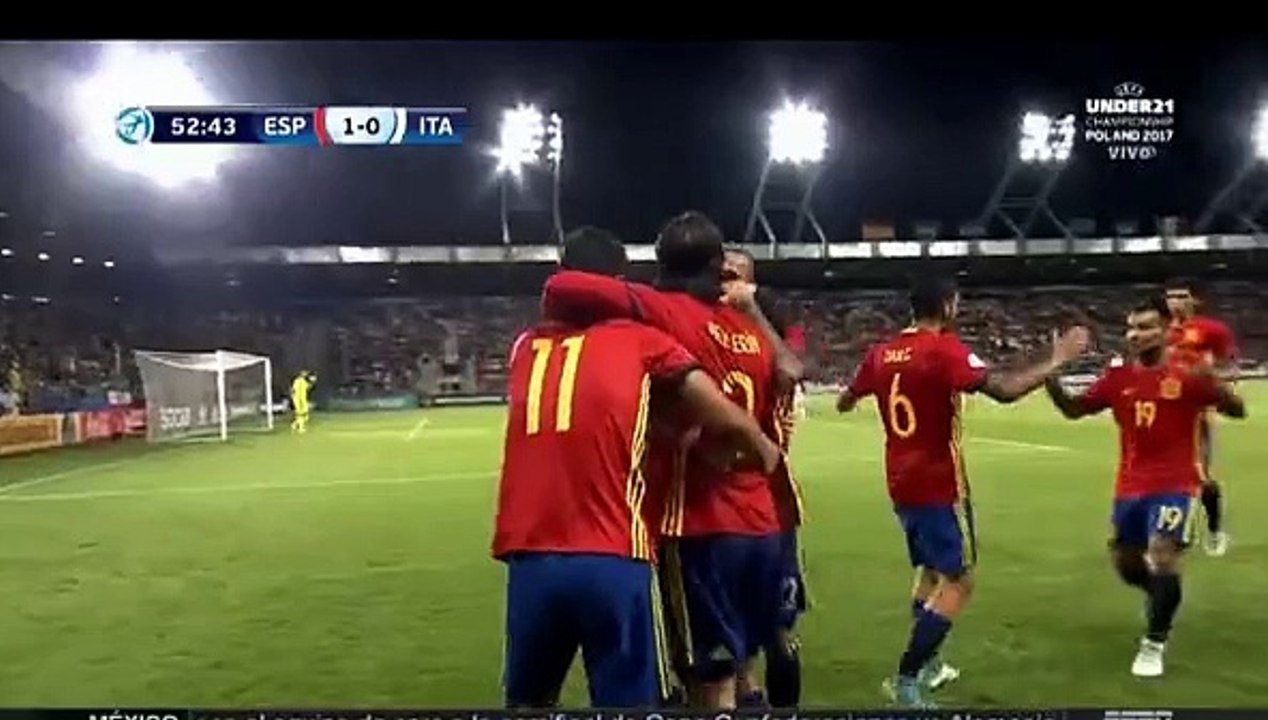 Saul Niguez Goal vs Italy U-21 (1-0)