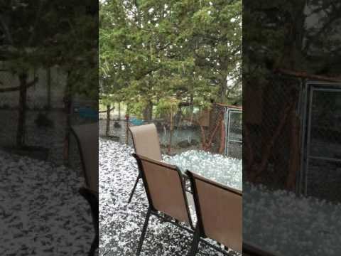 Summer Hail Storm Batters Prineville in Central Oregon
