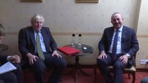 Çavuşoğlu, Ingiltere Dışişleri Bakanı Boris Johnson Ile Görüştü - Crans