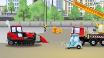 El Tractor es Rojo | Camiones y Juguetes para niños pequeños | Tractores que se caen