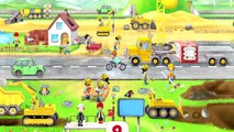 Niños para máquinas de máquinas de construcción de carreteras dibujos animados sobre los coches