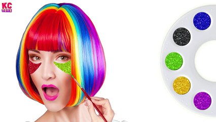 Learn Colors Face Painting Johny Johny Yes Papa Nursery Rhymes Bad Baby with Tantrum Candy