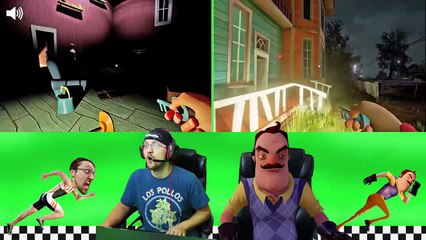 HELLO NEIGHBOR vs. ME! BASEMENT RACE CHALLENGE IRL