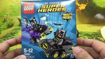 Homme chauve-souris puissant contre Lego Batman Catwoman confrontent 76061 super-héros DC Assemblée examine Puissante Micro lego catwoman micros
