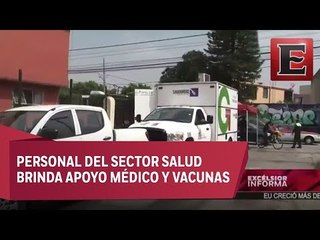 Continúan las labores de limpieza por intensas lluvias en Naucalpan