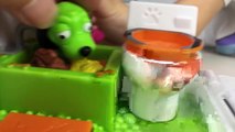 SUPER GROSS  EATS POOP Big Egg Surprise Toilet Opening Toys Ugglys Pet Shop Wash Van Potty
