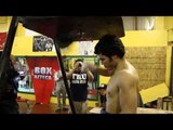 JULIO CESAR CHAVEZ JR VS VERA CHAVEZ ON SPEED BAG EsNews Boxing