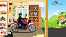 Niños coches fuego Policía motocicleta ambulancia camión dibujos animados y Juegos para Niños