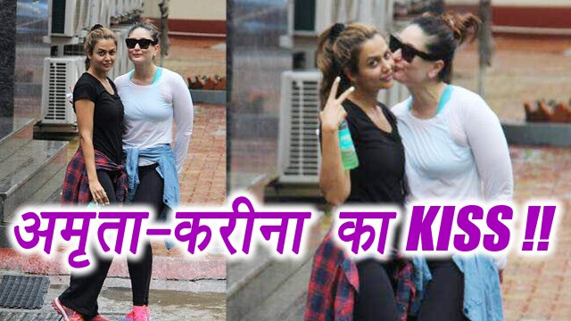 Kareena Kapoor Khan SPOTTED KISSING Amrita Arora outside GYM | FilmiBeat