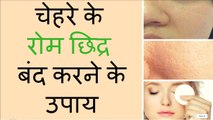 चेहरे के छिद्र कैसे दूर करे  Home Remedies for Open Pores in Hindi