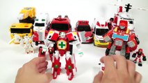 Carbot Tobot Transformer rescuebot 911 fire truck transformation play 카봇 또봇 트랜스포머 구급차 소방차 변신 놀이