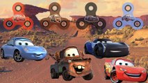 Cars 3 Lightning McQueen FIDGET SPINNERS Baby Learn Colors for Kids Finger Family Song Jackson Storm