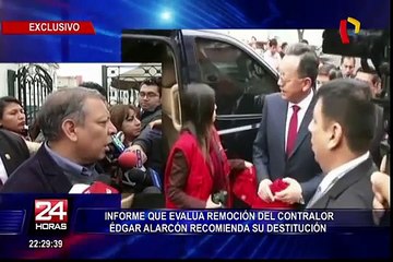 Informe recomienda remoción de contralor Edgar Alarcón