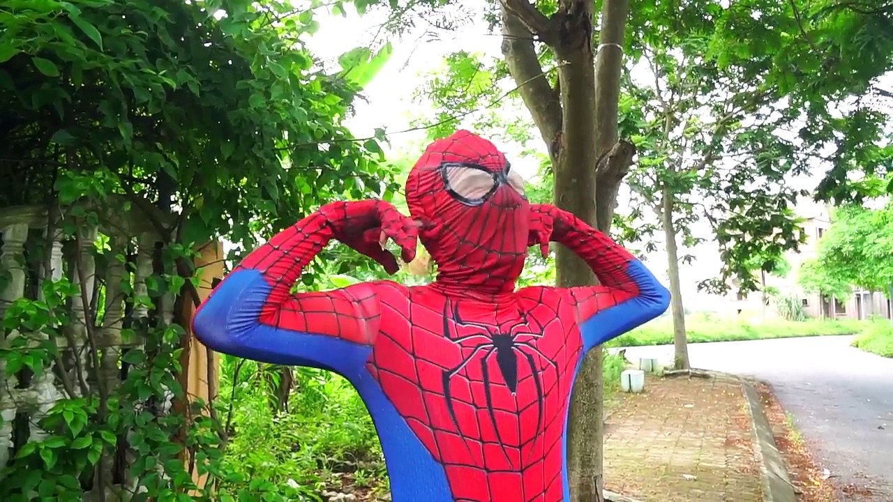 Spiderman Car Was Venom & Joker Dance w- Superman Police Arrest Thief Joker Superhero funny