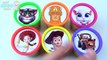 Play Doh Cups Learn Colours Toys Talking Tom Angela Toy Story Capitan America Cars 3 Pixar