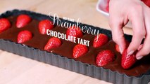 Ne cuire Chocolat fraise tarte recette amusement nourriture et facile recettes avec