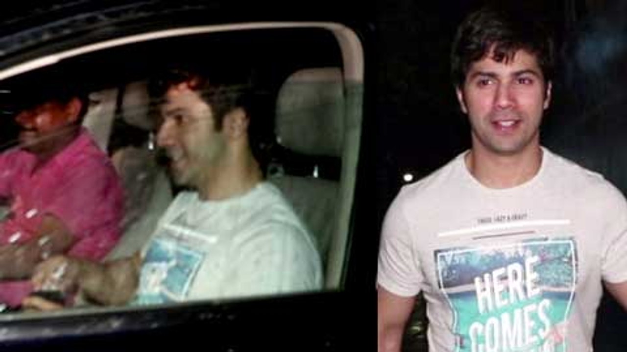 Varun Dhawan FUNNY Chat With Reporter  Spotted On A Dinner