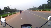 Sunday morning riding - INDIA GAjpath _ Bajaj V15 _ Indian bikers _ motovl