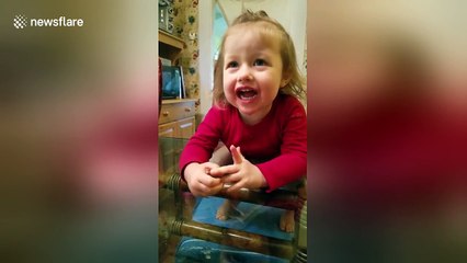 Cute toddler begs for tomatoes