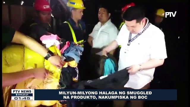 Milyun-milyong halaga ng smuggled na produkto, nakumpiska BOC