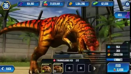 Juego jurásico nivel el tiranosaurio Mundo Rex 40
