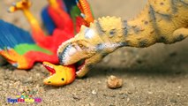 Videos deniños Yutyrannus v_s Rajasaurus  Schleich Dinosaurios