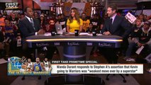 Stephen A. Smith Responds to Kevin Durants Mother, Wanda Durant | First Take | June 7, 20