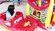 McDonalds Drive Thru Prank Bad Mommy on Disney Cars Lightning McQueen Power Wheel Ride On